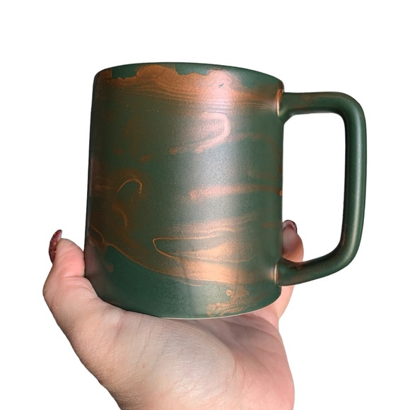 Green and Copper Starbucks Mug - Picture 2 of 4